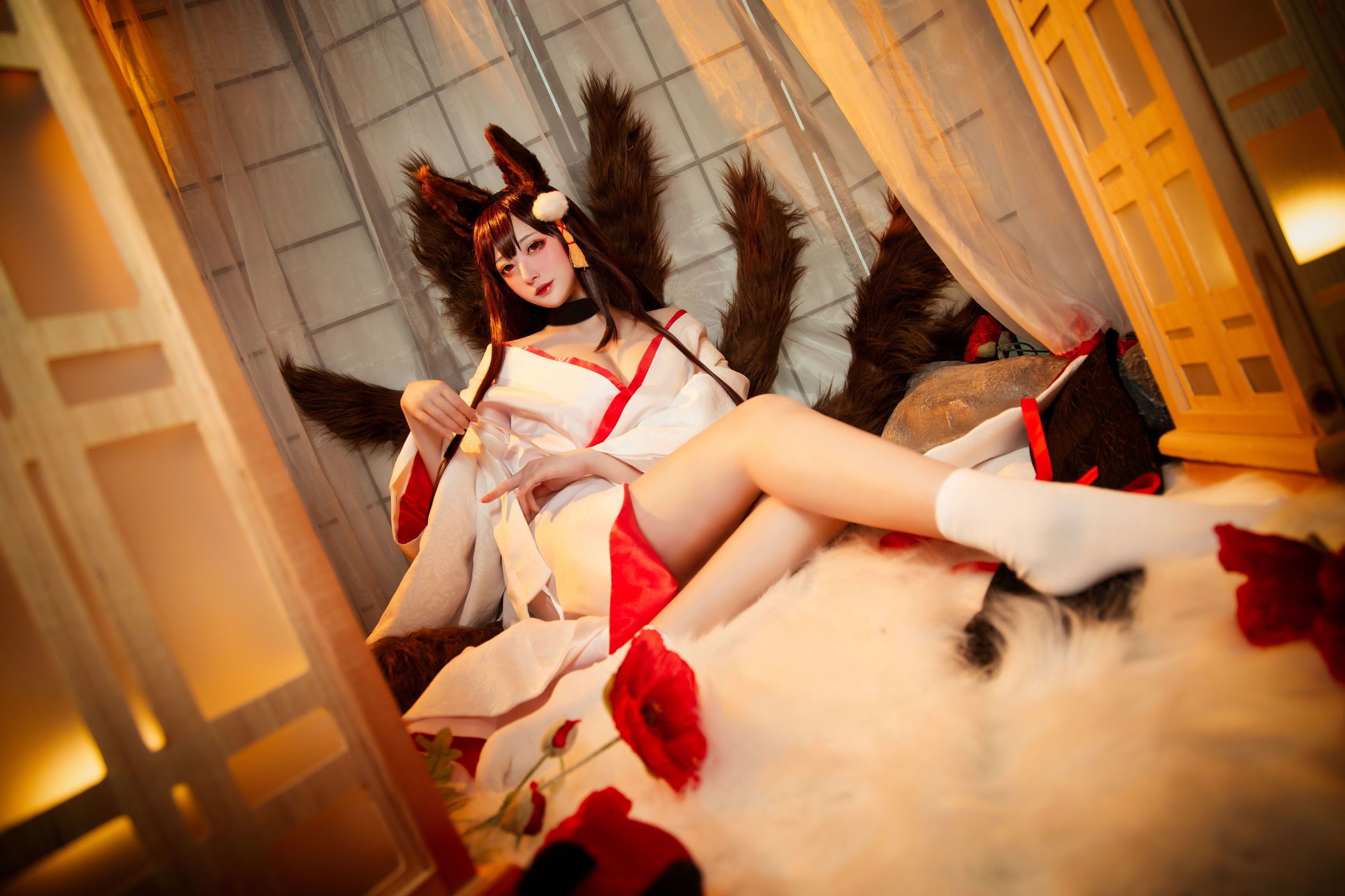 [网红COSER]高颜值coser念念_D赤城白无垢插图4